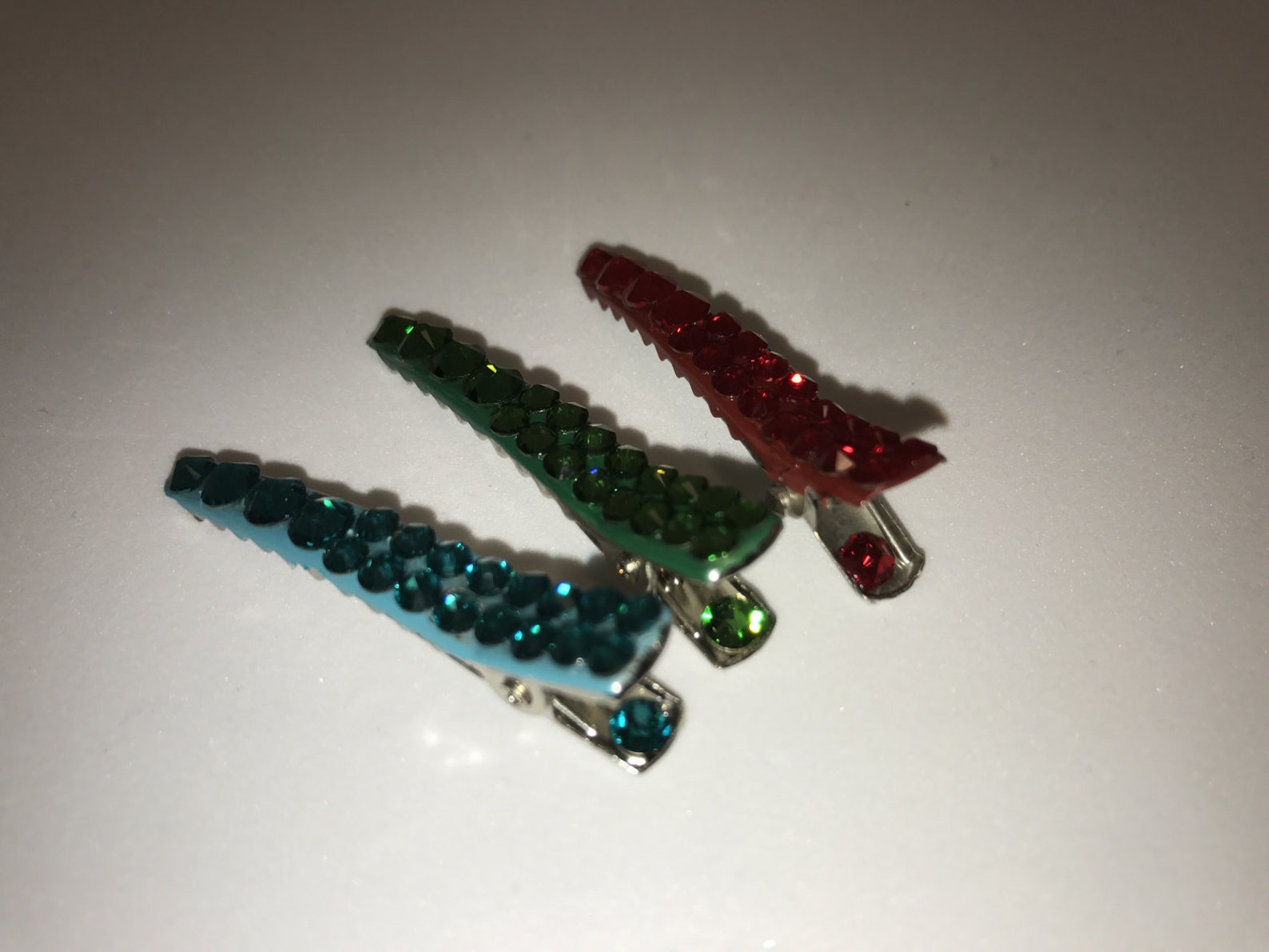 Swarovski Crystal Bling Alligator Hair Barrette Clips. Choose Etsy