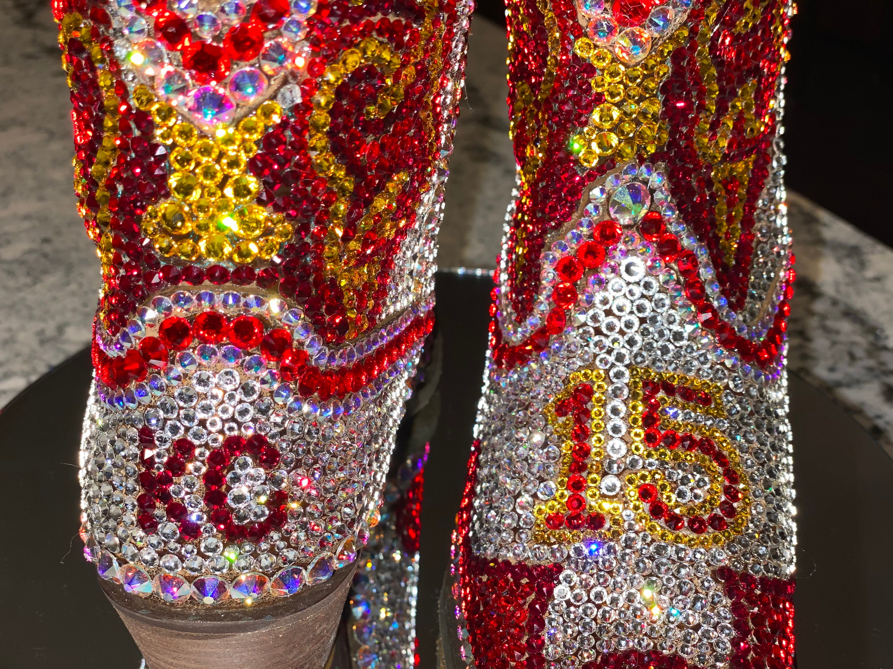 Swarovski Crystal Bling Custom Cowboy Boots Size 7.5 - Etsy