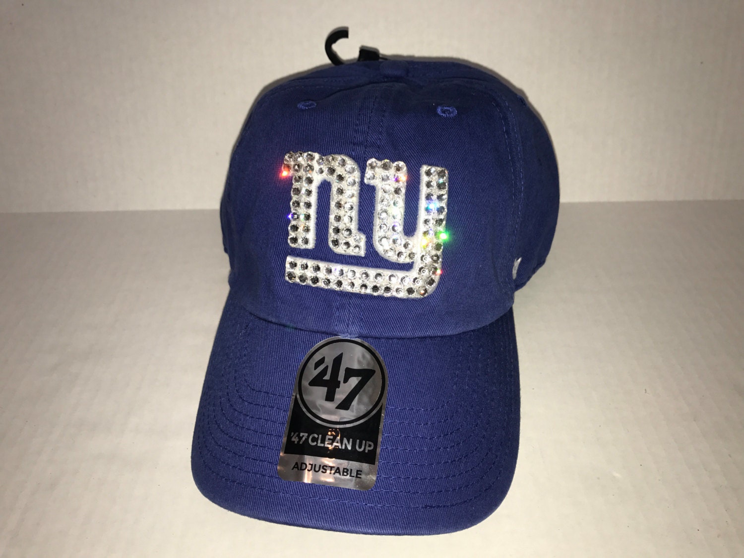 Swarovski Crystal Bling New York Giants Adjustable Hat - Etsy display picture 1