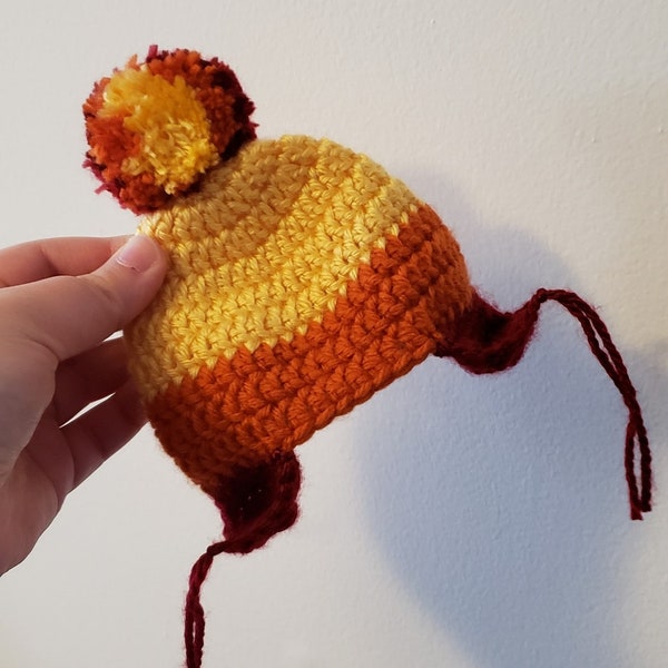 Crochet Pattern: "Cunning" Hat, NEWBORN SIZE