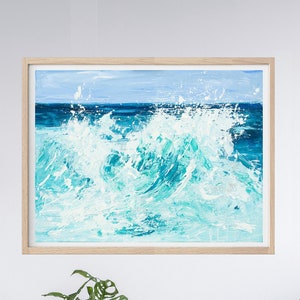 Ocean Art Print, Coastal Wall Art, Seascape Painting by Katie Jobling