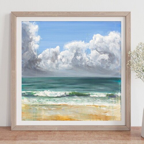 Ocean Painting Art Print Seascape Wall Art by Katie Jobling Etsy