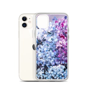 Hydrangea Floral iPhone Case, Flower Phone case, iPhone 13, iPhone 12 Pro Max, iPhone 13 Mini, iPhone 11 Pro Max case, iPhone 7 Plus image 7