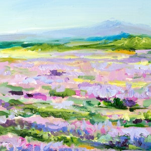 Lavender Fields Print, Landscape Scenery Wall Art, Lavender Decor image 4