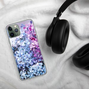 Hydrangea Floral iPhone Case, Flower Phone case, iPhone 13, iPhone 12 Pro Max, iPhone 13 Mini, iPhone 11 Pro Max case, iPhone 7 Plus image 5