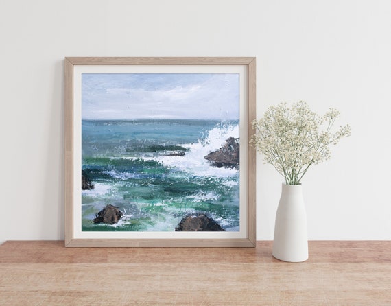 Ocean Art Print | Seascape Painting | Ocean Wall Art by Katie Jobling