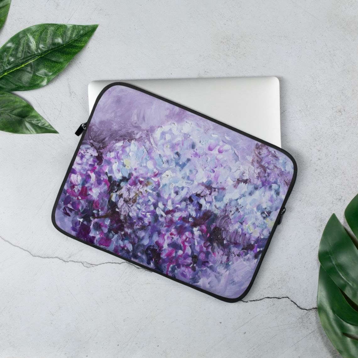 Purple Laptop Sleeve Floral Macbook Case UK 13 Inch / 15 Etsy