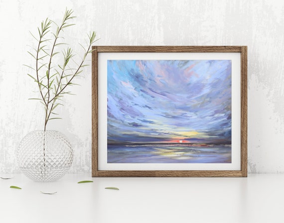 Ocean Print, Painting Art \'A Day\' - Seascape by Etsy Jobling New Katie