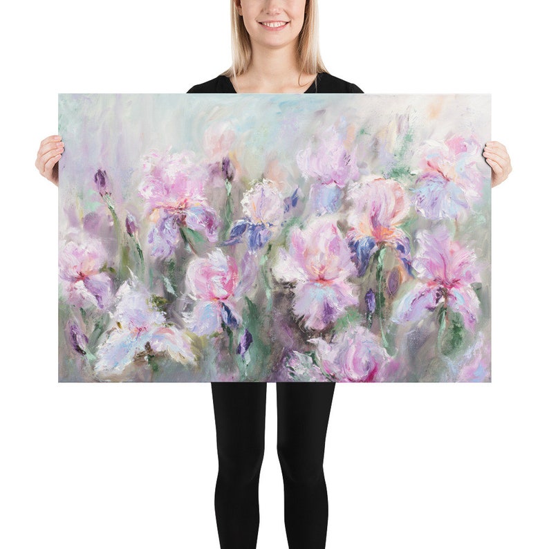 Iris Print, Floral Wall Art, Flower Print by Katie Jobling image 4