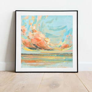 Seascape Art Print, Abstract Ocean Print, Seascape Wall Art, Ocean Art Print
