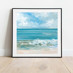 Ocean Art Print, Seascape Wall Art, Coast Print, Sea Painting