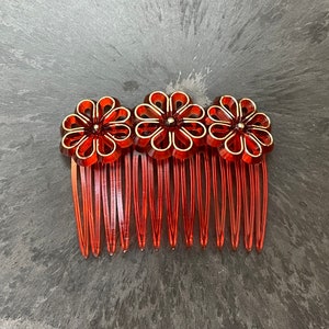 Vintage 80s Plastic Hair Comb