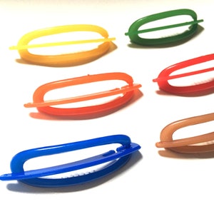 Vintage Nylon Plastic Hair Slide Marked W Germany Buch and Deichmann Style Imitation