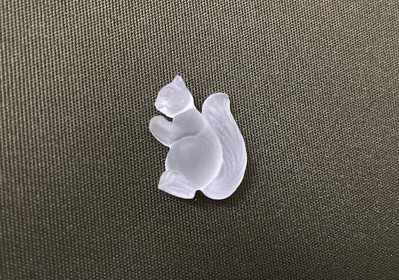 Vintage Swarovski Crystal Squirrel Matte Pendant Animal Figurines 20mm Rare