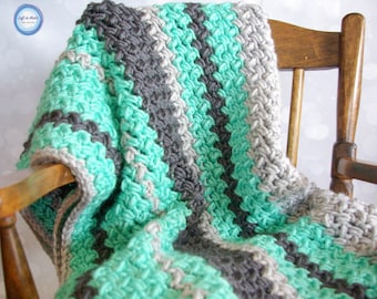 Baby Bean Baby Blanket Crochet PATTERN PDF Download