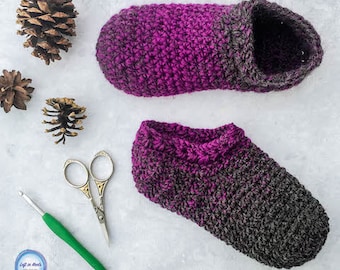 Star Gazer's Slipper Socks Crochet Pattern PDF Printable