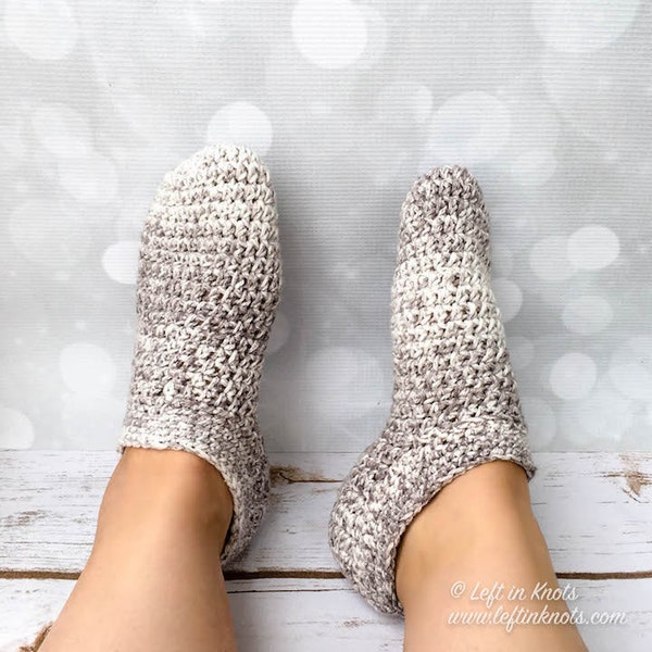 Cotton Slipper Socks Crochet Pattern Printable PDF