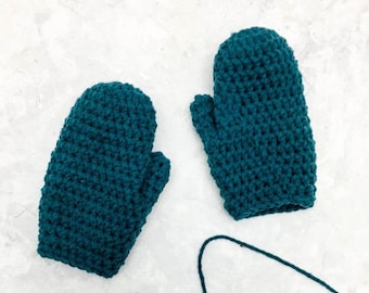 Little Kid Mittens Crochet Pattern PDF Printable Download for Children, Toddlers and Preschoolers