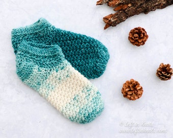 Snowball Slipper Socks Crochet Pattern in 3 Sizes PDF Printable Download