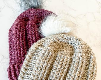 Squishtastic Beanie Crochet Pattern PDF Printable Download in Baby, Child and Adult Sizes