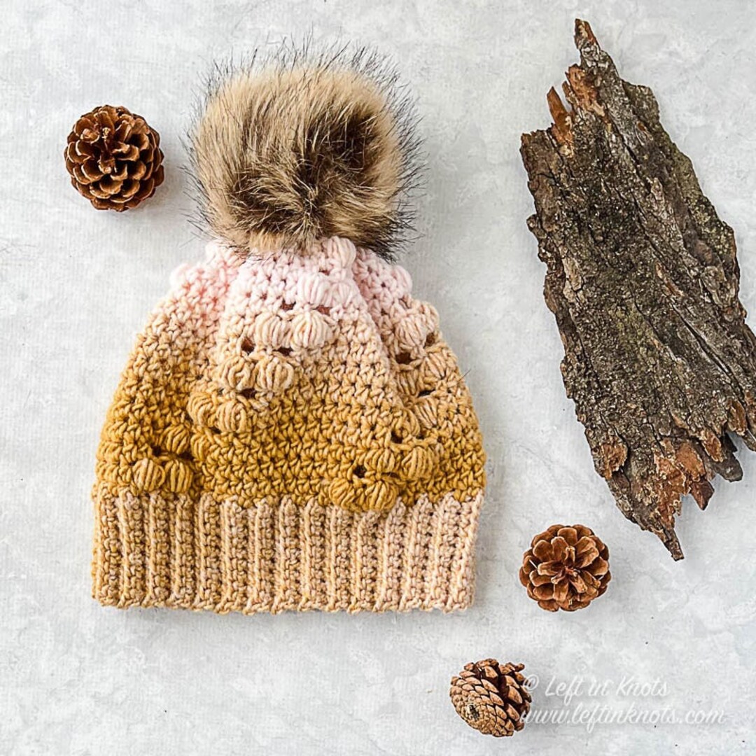 Butterscotch Beanie Hat Crochet Pattern PDF Printable Download One ...