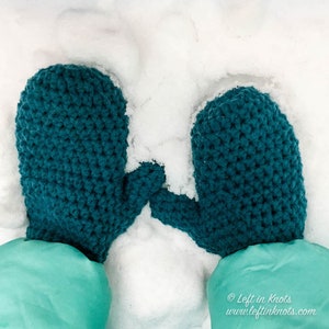 Little Kid Mittens Crochet Pattern PDF Printable Download for Children, Toddlers and Preschoolers image 6
