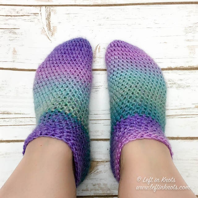 Cotton Candy Slipper Socks Easy Crochet Slipper Socks for Beginners Using  One Skein of Yarn 