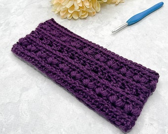 Heart Stitch Ear Warmer Crochet Pattern PDF Printable Download Fast Easy for beginners