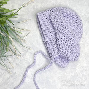 Crochet Ribbed Bunny Bonnet PATTERN DOWNLOAD PDF Newborn, Toddler, Child and Adult Sizes image 6