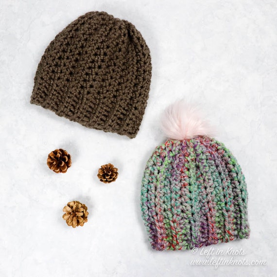 Crochet 30-minute Chunky Beanie Hat PDF 