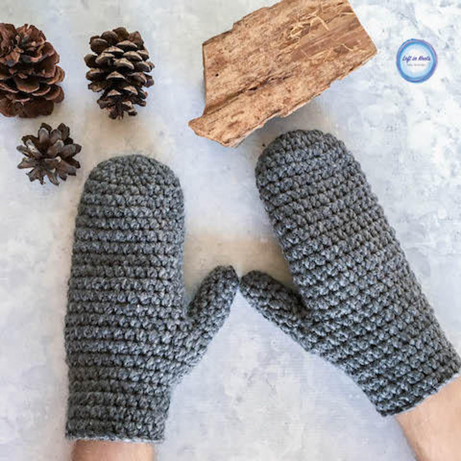 Basic Bulky Men's Mittens Crochet Pattern PDF Printable - Etsy