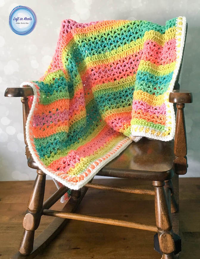 Unicorn Stripes Baby Blanket CROCHET PATTERN DOWNLOAD Etsy