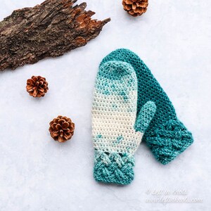 Celtic Winters Mittens Crochet Pattern PDF Printable Modern Celtic ...