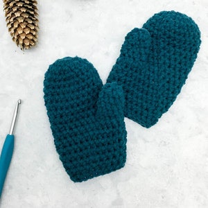 Little Kid Mittens Crochet Pattern PDF Printable Download for Children, Toddlers and Preschoolers image 3