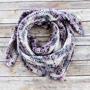 Crochet Luna Shawl Pattern - Printable PDF pattern for an easy crochet shawl