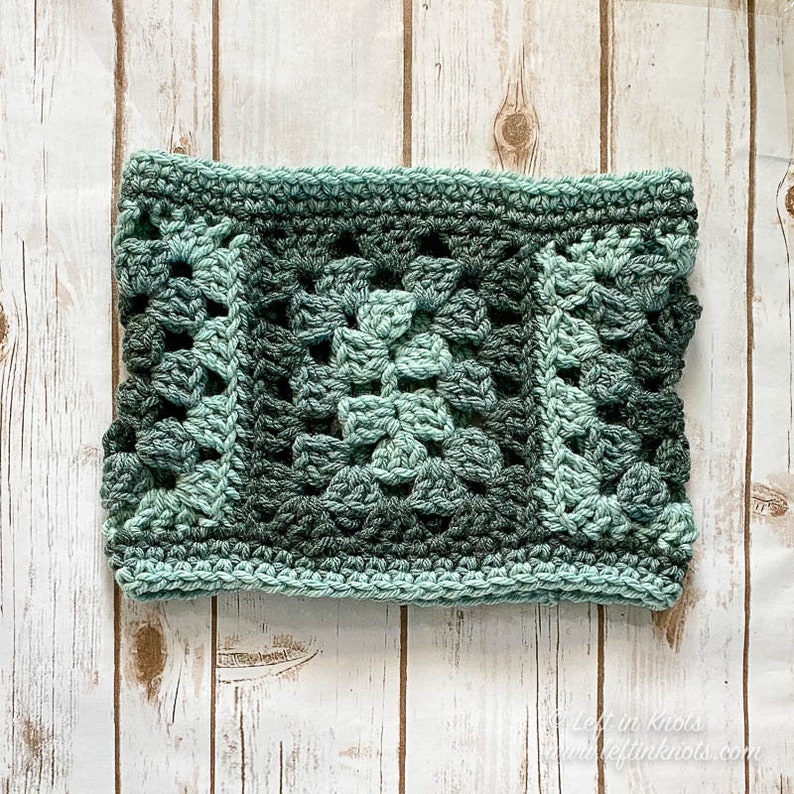 Ombre Granny Cowl Crochet PATTERN PDF Printable Granny Rectangle With ...