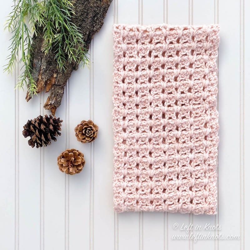 Crochet Blush Cowl Scarf