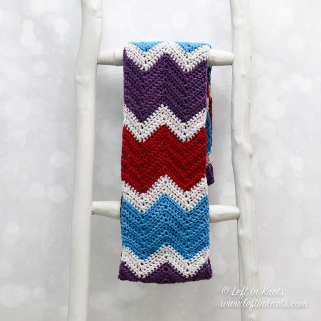 Crochet Facets Chevron Infinity Scarf - Printable PDF Pattern for an ...