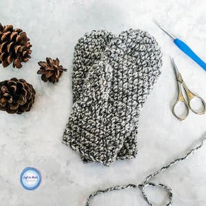 Women's Basic Bulky Mittens Crochet Pattern PDF Printable - Etsy