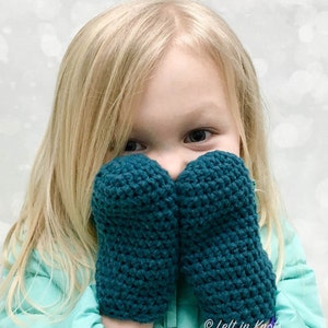 Little Kid Mittens Crochet Pattern PDF Printable Download for Children, Toddlers and Preschoolers image 4