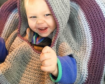 Crochet Car Seat Cloak PATTERN DOWNLOAD