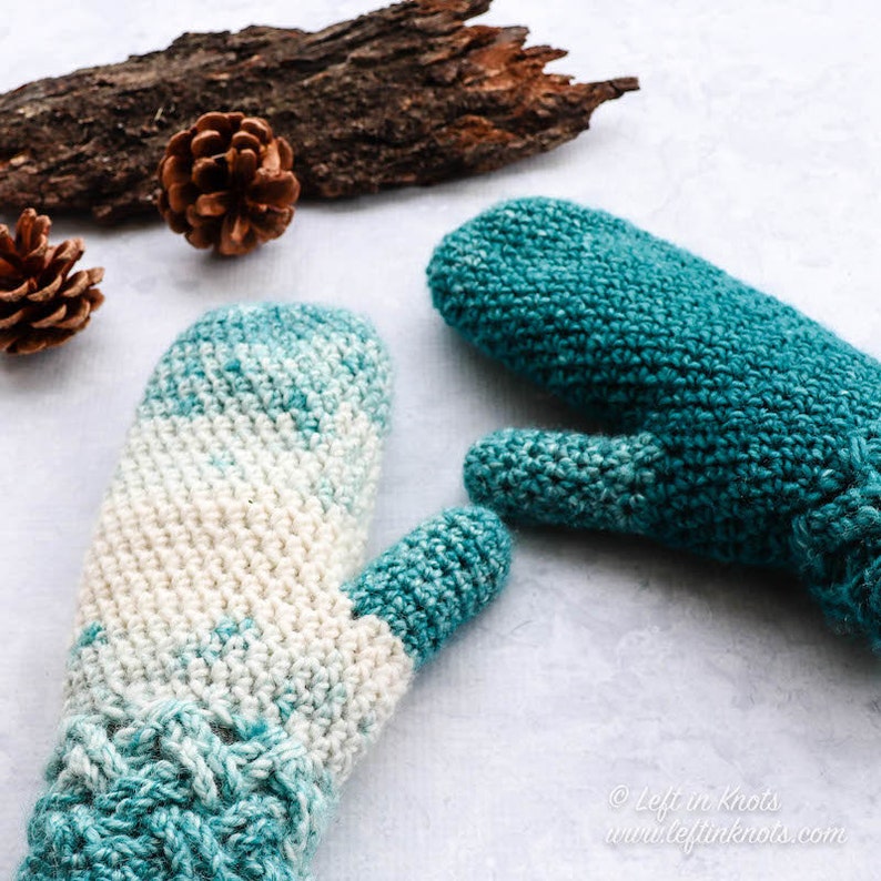 Celtic Winters Mittens Crochet Pattern PDF Printable Modern Celtic ...