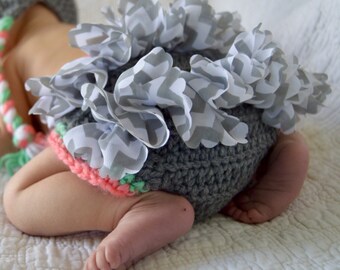 Crochet Diaper Cover with Ruffle Accents PATTERN DOWNLOAD (PDF)