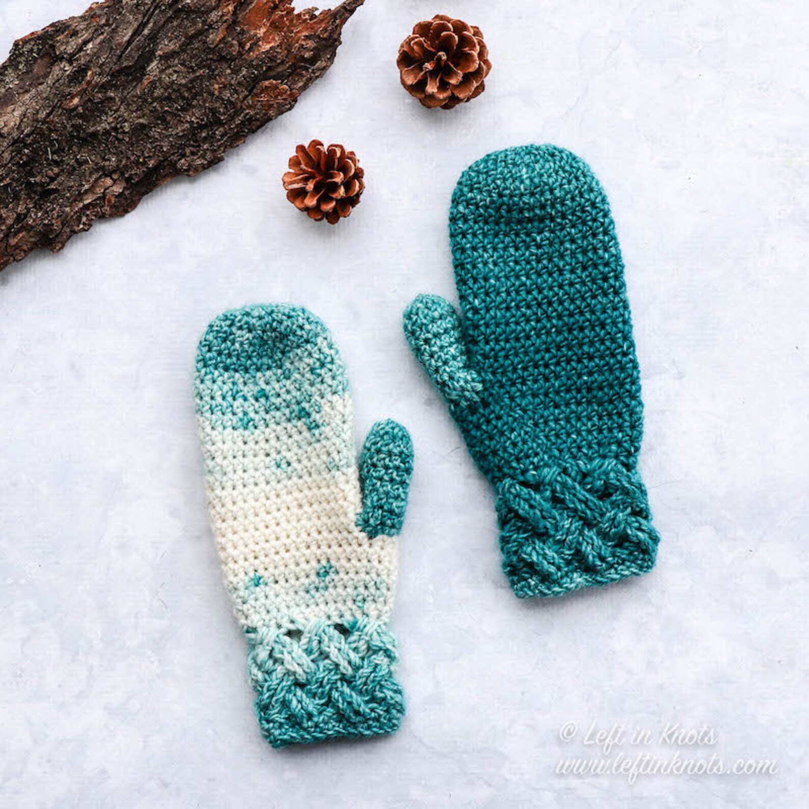 Celtic Winters Mittens Crochet Pattern PDF Printable Modern Celtic ...