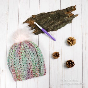 Crochet 30-minute Chunky Beanie Hat PDF Pattern PRINTABLE - Etsy