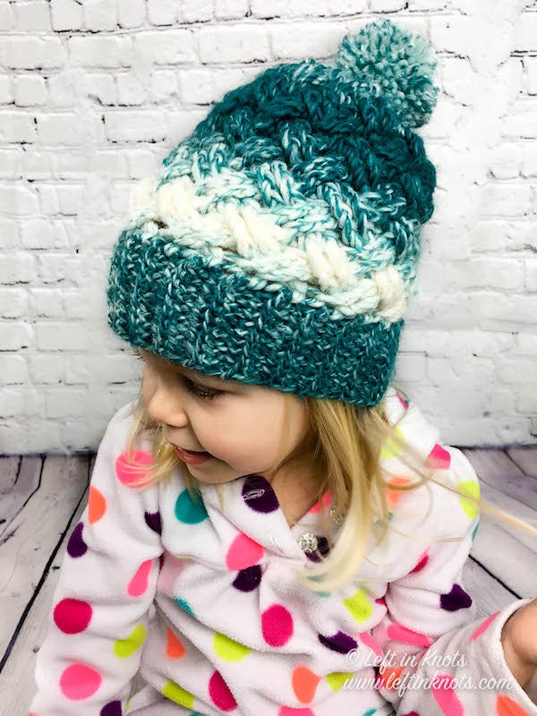 Celtic Weave Stitch Hat Crochet Pattern PDF Printable  display picture 1