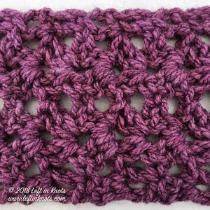 Frosted Berry Infinity Scarf Crochet Pattern PDF Printable image 3