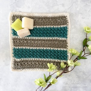 Beach House Washcloth Crochet Pattern PDF Printable Wash Cloth Dishcloth Textured