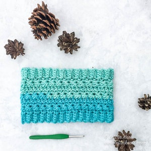 Snow Drops Ear Warmer Crochet Pattern PDF Printable Download
