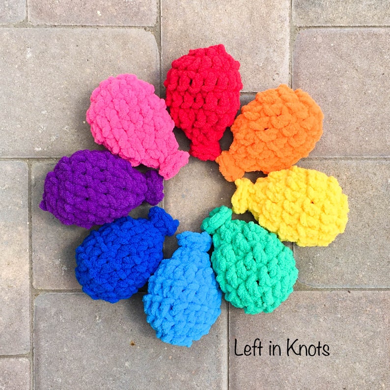 Crochet Water Balloons PATTERN DOWNLOAD Original Crochet Water Balloons Eco friendly latex free and reusable image 2